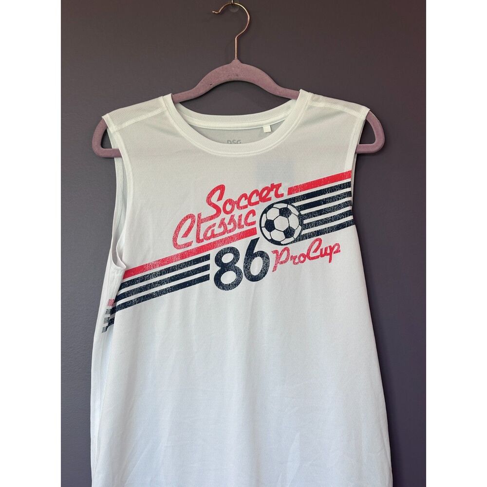 NWT DSG Movement Tank White Soccer Graphic Size Boys XL